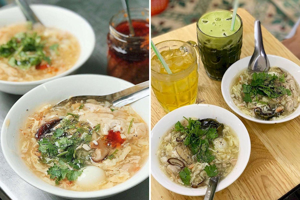 Bát súp cua nóng hổi thích hợp cho những ngày mưa hơi se lạnh